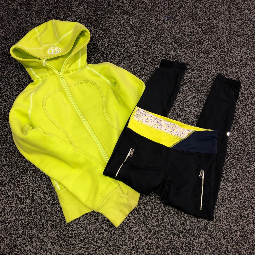 Lululemon pants and hoodie
